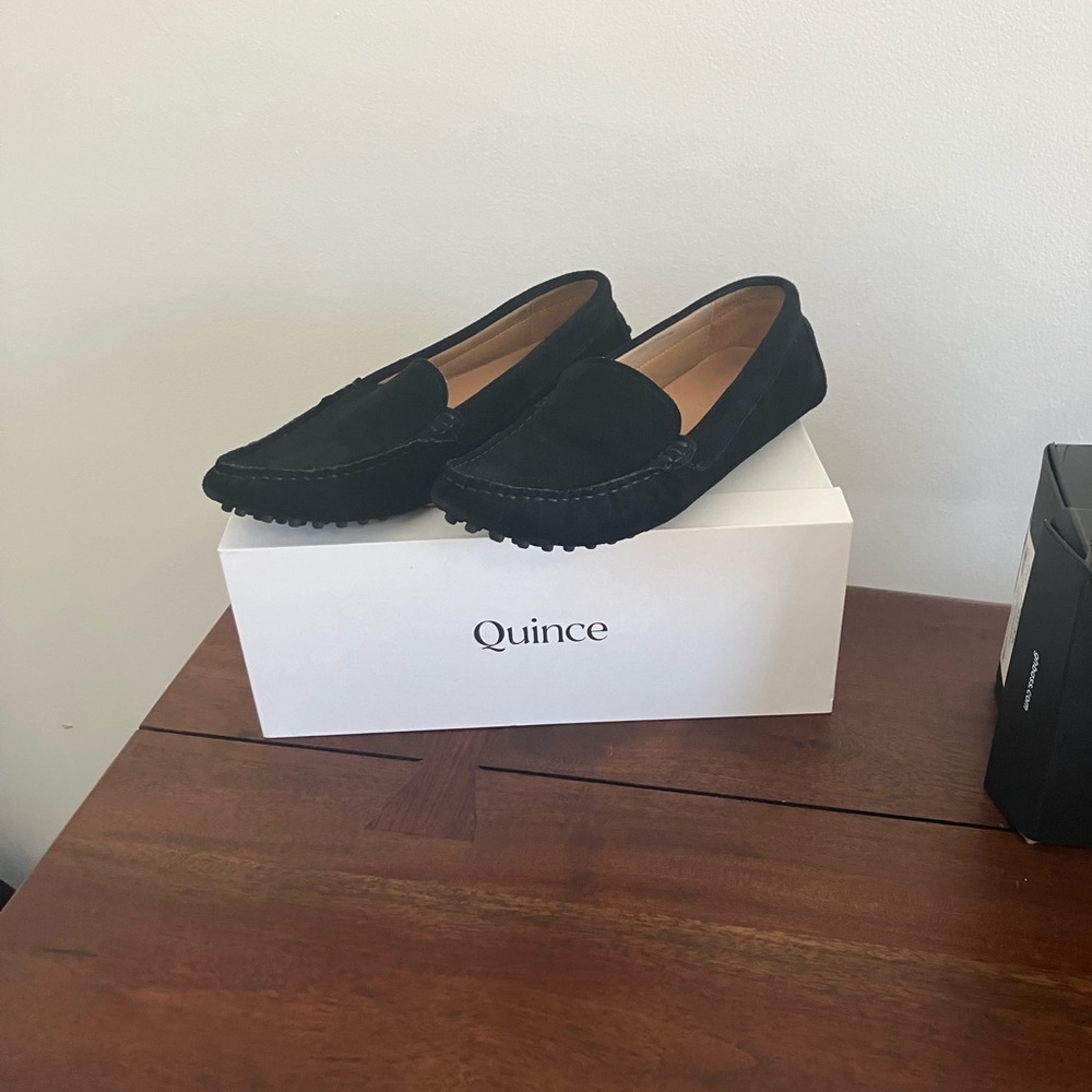 Quince Elegant Black Loafers - Picture 2 of 3